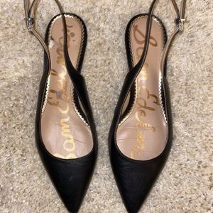 Sam Edelman Slingback Pointed Toe Kitten Heels